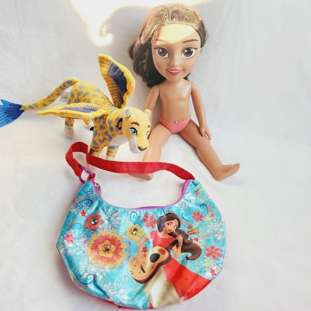 3 X DISNEY Elena of avalon , bag, doll, stuffed animal